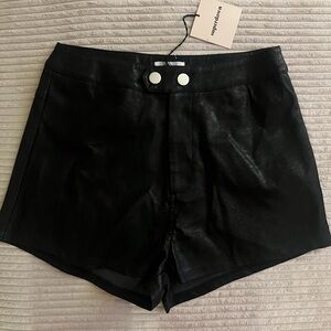 superdown leather shorts